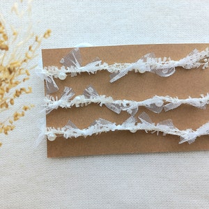 Cream Bow Headband Newborn Photography Delicate Bow Tieback Dainty Baby Crown Neutral Handmade Bow Headband Bow Headband
