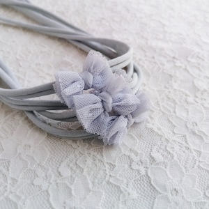 Newborn Bows Delicate Baby Bow Headband Light Purple Newborn Bow Tieback Skinny Bow Newborn Photography Baby Girl Photo Props Tiny Bow