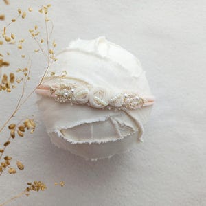 Delicate newborn headband, Newborn tieback, Skinny newborn headband,Photography props, Newborn photo props