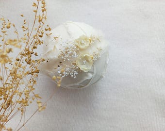 Delicate Yellow  Headband Newborn Photography Prop Dainty Tieback Flower Crown Tiny Baby Girl Photography Tieback