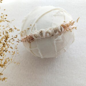 Delicate newborn headband, Newborn tieback, Skinny newborn headband,Photography props, Newborn photo props