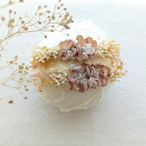 Neutrales Blumen Haarband für Baby Mädchen, Fotografie Requisiten, Neugeborenen Baby Mädchen Blumen Haarband, Neugeborenen Requisite, Baby Gil Blume Halo, Blumenkrone