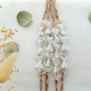 Trio Cream Bow Headband Skinny Newborn Headband Baby Headband Newborn Photography Prop