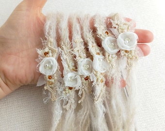 Diadema delicada y con cuentas y trenzas para accesorios de fotografía de recién nacidos, diadema hecha a mano para niña, accesorio de fotografía con lazo para recién nacidos