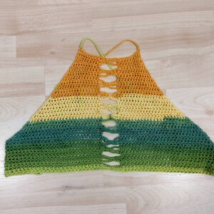 Haut de bikini au crochet, haut court, haut de bikini, haut d'été image 5