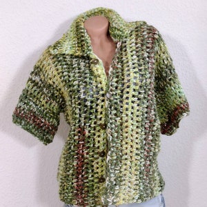 crochet shirt, index shirt, crochet overshirt, women&#39;s shirt,