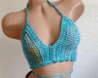 Crochet top, crop top, top, top d’été, crochet, top femme