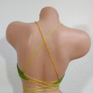 Haut de bikini au crochet, haut court, haut de bikini, haut d'été image 4