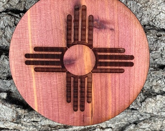 New Mexico, Zia Southwest- Cedar coaster set