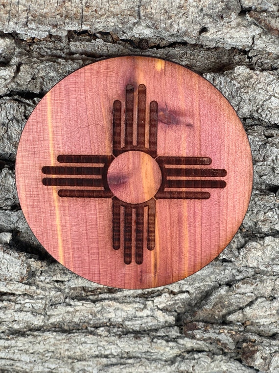 New Mexico, Zia Southwest- Cedar coaster set