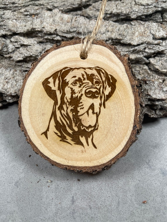 Great Dane , Rustic Wood Ornament, Laser Engraved Ornament,, Pinon Wood Ornament, Wood Ornament, Laser Ornament