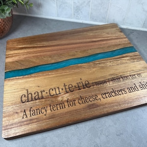 Funny Acacia Wood Charcuterie Board: Laser Engraved Cheese Board