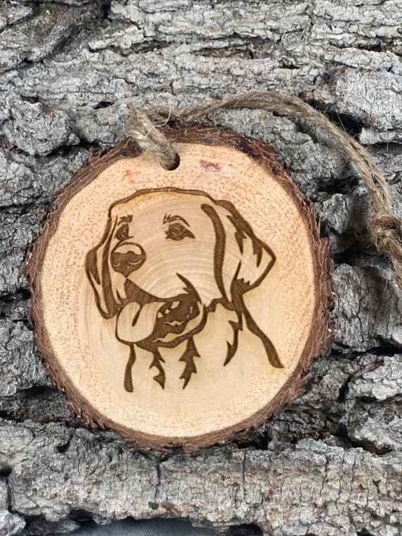 Labrador Retriever, Lab, Rustic Wood Ornament, Laser Engraved Ornament,, Pinon Wood Ornament, Wood Ornament, Laser Ornament