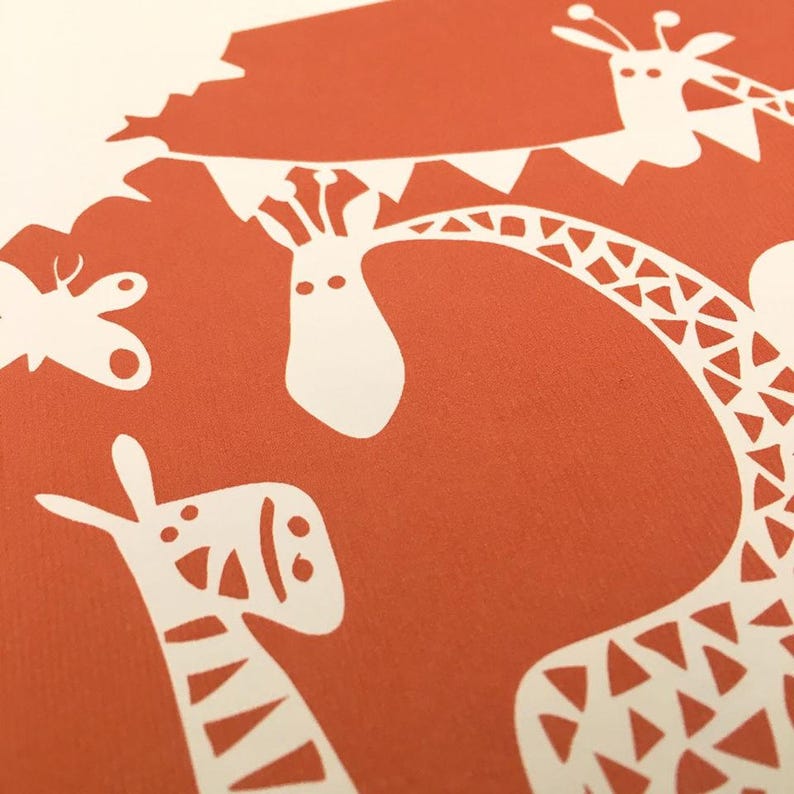 DIY Papercut Template Safari Party Commercial Licence