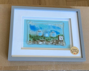 Fused Glass Beach Hut Pictures