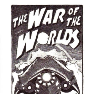 War of the Worlds bookmark