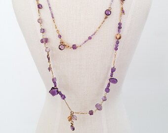 Long Gold Necklace - Etsy Australia