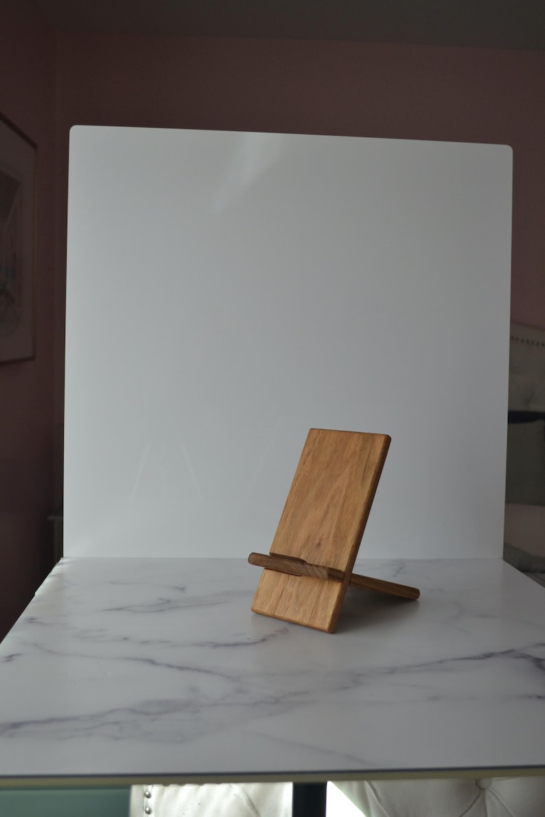 Wooden Collapsable Cell Phone Stand, Hands-free Easy To Store Tablet Holder image 11