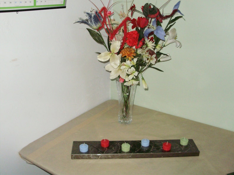 These Holders Really Standout-Free Shipping- just in time for the Holidays Tea Light Candle Holder Made in Steel with 6 Holes for candles