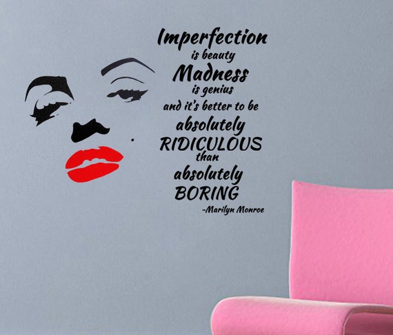 Nuevos Zapatos mundo Cita Calcomanía de Marilyn Monroe Calcomanía Vinilo Sticker Marco de Caja de Regalo