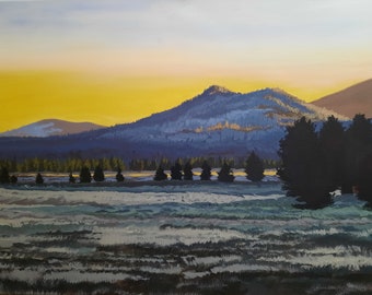 limited Edition Giclee Print "Last Light of Day" Landscape Painting