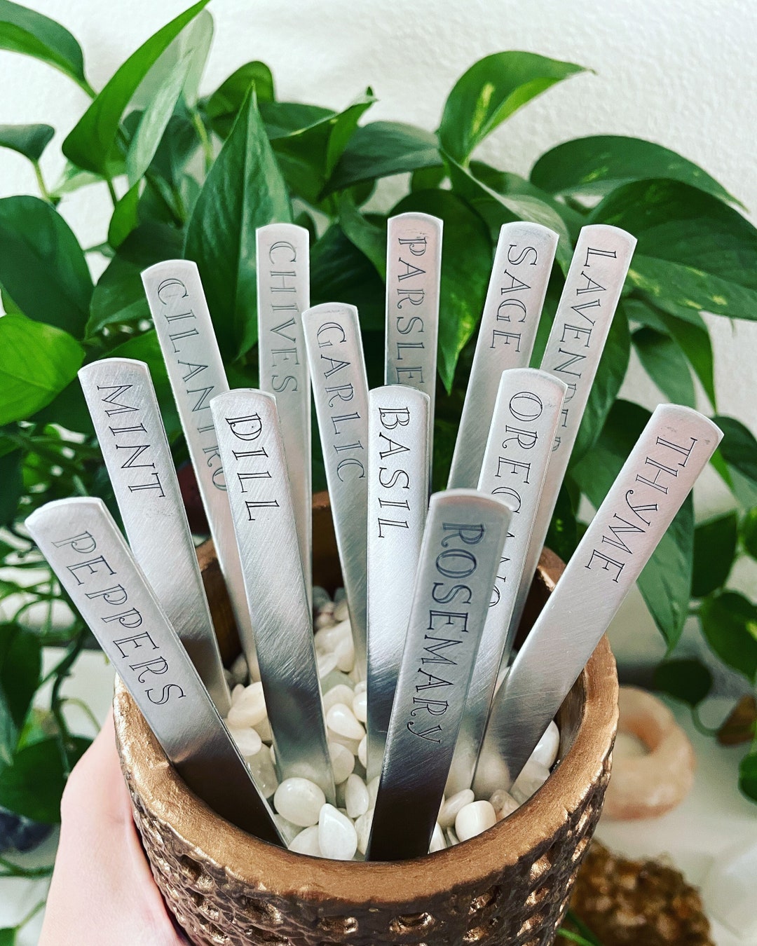 Plant Markers Herb Labels Garden Markers Etsy
