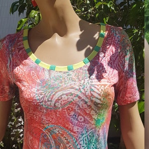 Light pink light dress with short sleeves Massaï M