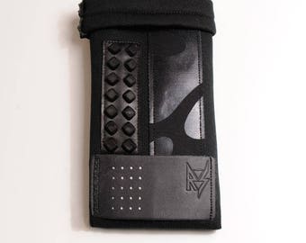 Soft black neoprene style pouch T1