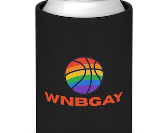 Rainbow Basketball Can Cooler | Pride Drink Sleeve
