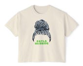 Kayla McBride Silhouette braid bun hair Women's Boxy Tee | Minnesota Lynx WNBA