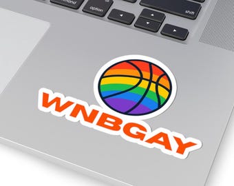 WNBA Pride WNBGAY Kiss-Cut Stickers | LGBTQ Basketball Sticker