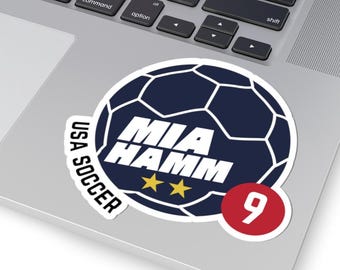 Mia Hamm USWNT Soccer Sticker | Women's National Team Decal