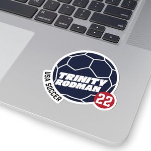 Trinity Rodman USWNT Sticker | Soccer Player Decal 3" × 3"
