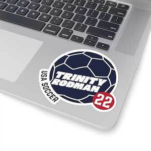 Trinity Rodman USWNT Sticker | Soccer Player Decal 4" × 4"