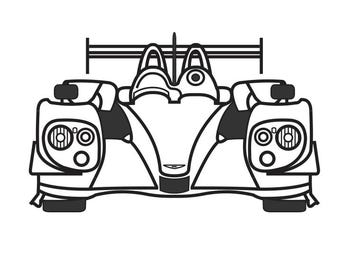 2012 Pescarolo-Morgan Rocks Glass (11oz), or Beer Glass (16oz) with Etched Design Special Order for SR
