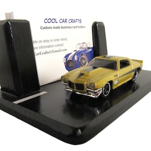 Porte-cartes de visite Chevrolet Camaro - choisissez le modèle : (années 1970 ou 1980)