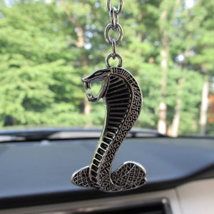 COBRA Snake Rear View Mirror Dangle, Hang, Christmas Tree Ornament, Backpack Bling! (FREE SHIPPING)
