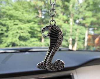 COBRA Snake Rear View Mirror Dangle, Hang, Christmas Tree Ornament, Backpack Bling! (FREE SHIPPING)
