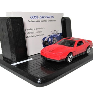 Pontiac Firebird Trans AM-visitekaarthouder 'Street Scene'-bureaudisplay (2 kleuropties)