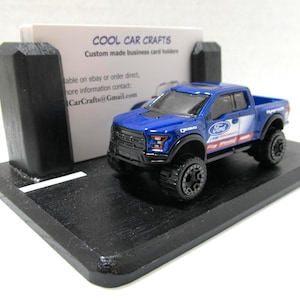 Ford Raptor F-150-visitekaarthouder "Street Scene" bureaukunstdiorama