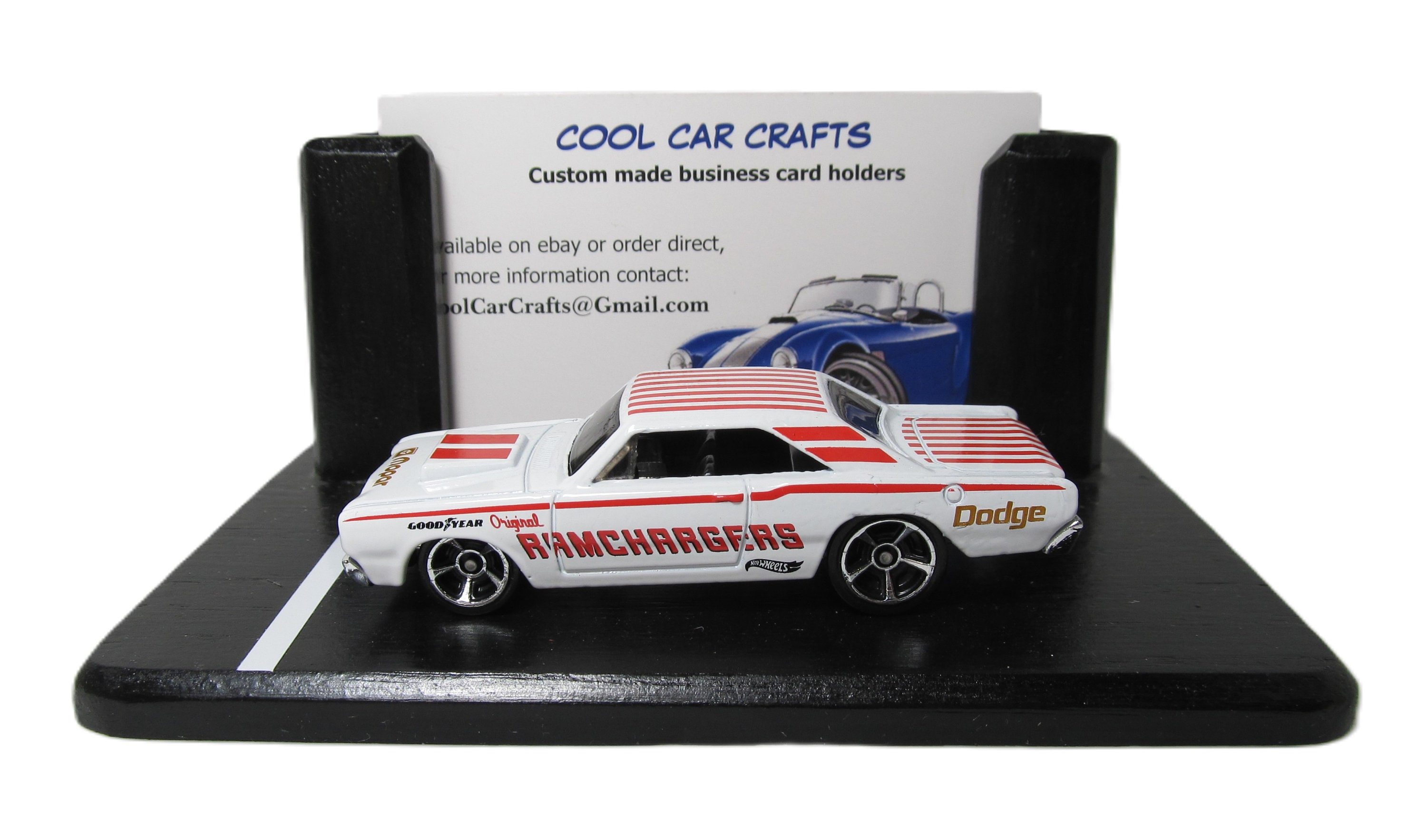 1968 Dodge Dart Business Card Holder: RAMCHARGER drag strip diorama!