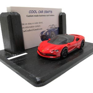 Ferrari Stradale-visitekaarthouder "Street Scene" bureaudisplay Art