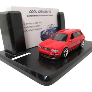 Audi Avant RS2 visitekaarthouder "Street Scene" bureaudisplay Art