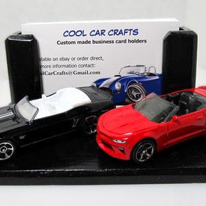 Camaro Visitenkartenhalter mit zwei Modellen ""classic & kontemporär"" (2 Kombinationen)"