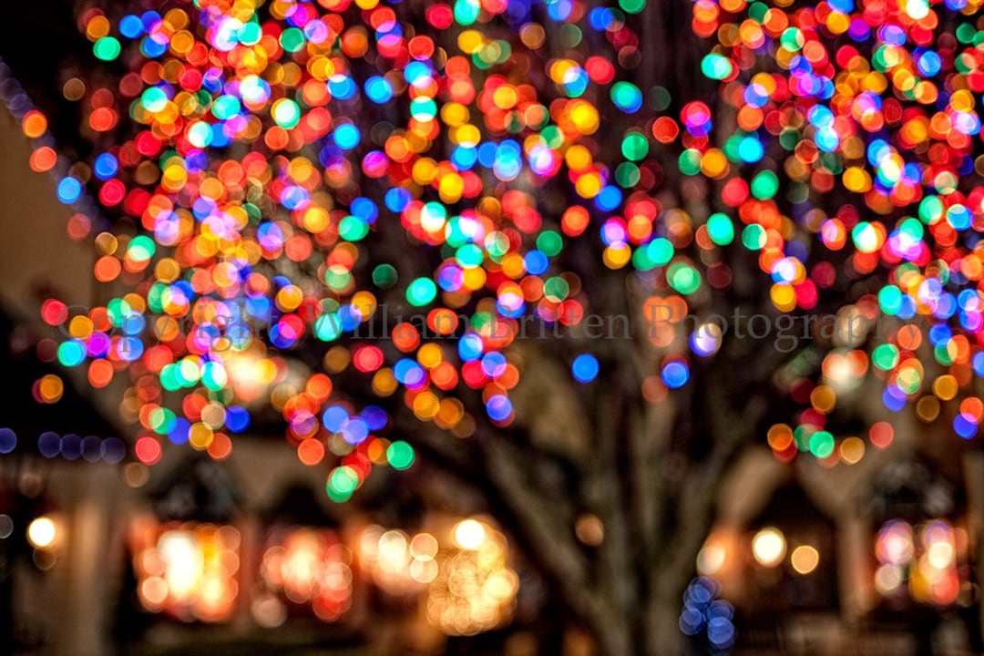 Christmas Lights Background Digital Download Fine Art Photography