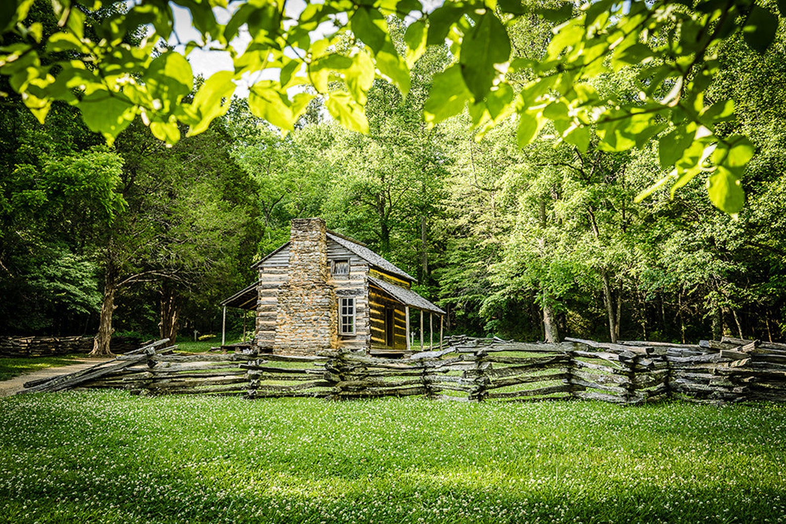 SALE Cades Cove Homestead in the Smoky Mountains Fine Art Etsy