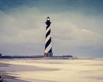 Cape Hatteras Lighthouse in Storm - Fine Art Photography - William Britten