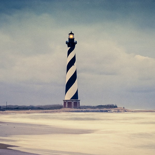 Cape Hatteras Lighthouse in Storm - Fine Art Photography - William Britten