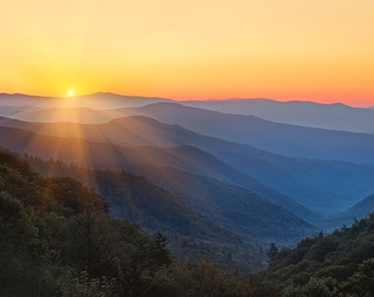 Morning Majesty - Metal Print - Great Smoky Mountains Pictures - Fine Art Photography - William Britten "Morning Majesty"