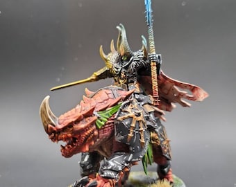 Age of Sigmar, Chaos Lord on Karkadrak - Etsy